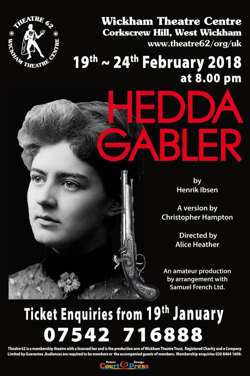 Hedda Gabler poster A5 for Prompt