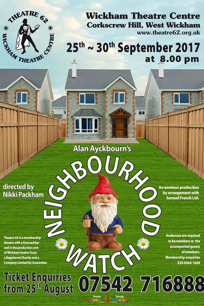Neighbourhood Watch by Alan Ayckbourn - poster